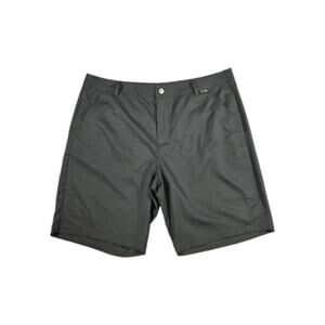 Puma Golf Shorts Mens Sz 38 Black Lightweight Flat Front Casual Preppy C2